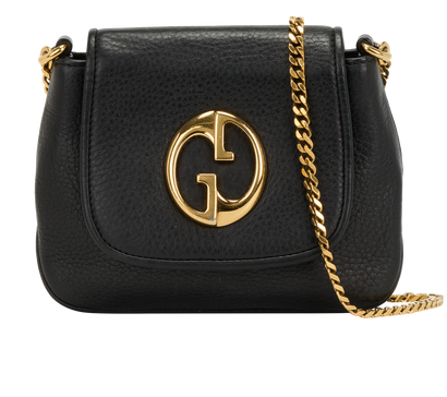 1973 Crossbody, &pound;440, Handbags, Black, Leather, Front view